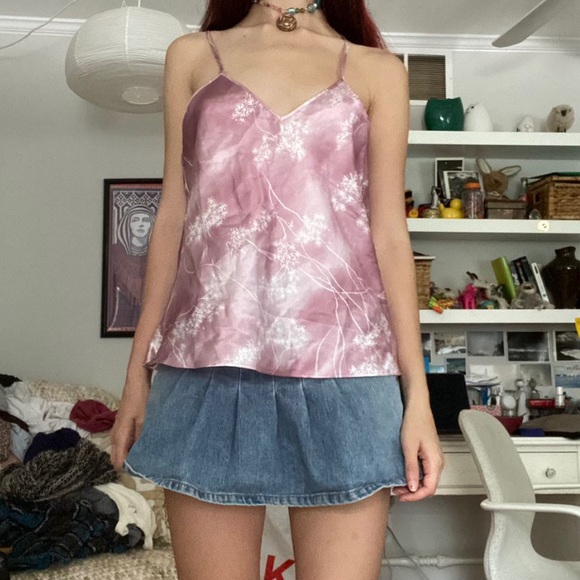 Avon Tops - AVON intimates silk floral camisole sz S